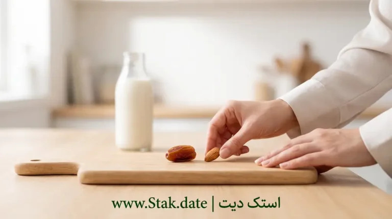 مصرف خرما و بادام